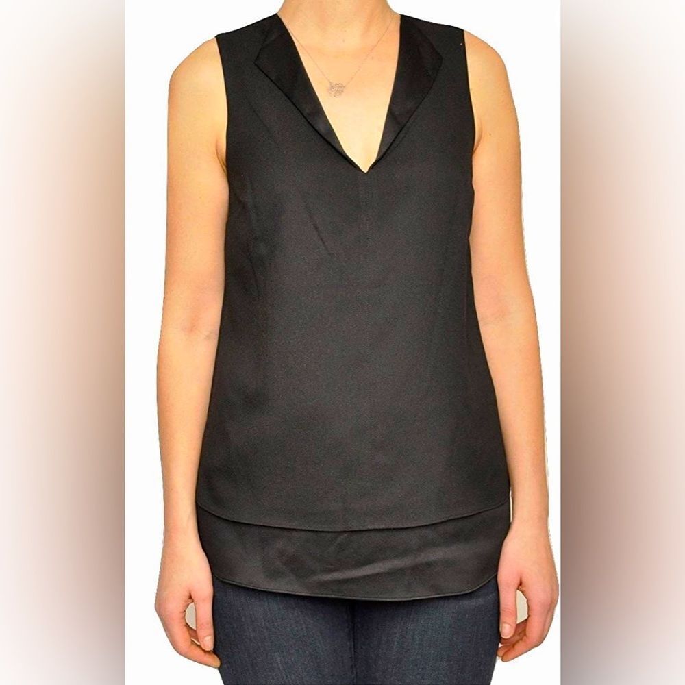 Michael Kors Women's Split Neck Sleeveless Tunic Top Size M